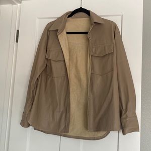Pleather Shacket
